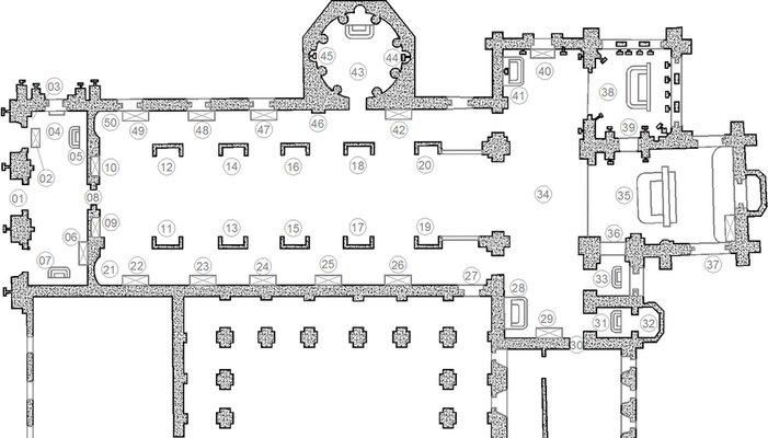 080-Laurent_Jerry_-_Plan_de_l_eglise_abbatiale_d_Hautecombe.png